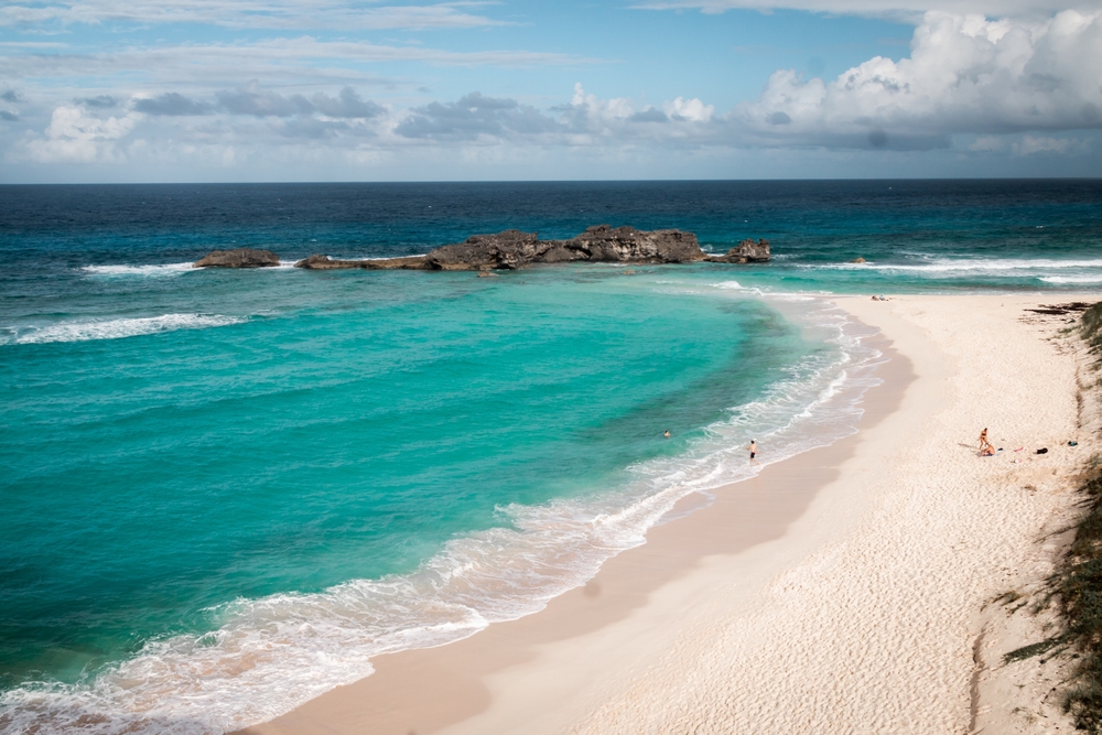 Turquoise waters and white sand beach in Turks and Caicos Islands